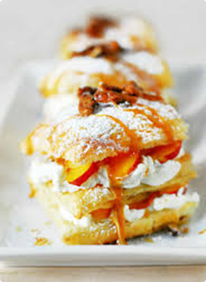 cream puff with fruit